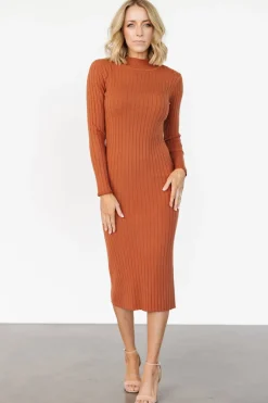 Sale Baltic Born Jill Ribbed Midi Dress | Spice