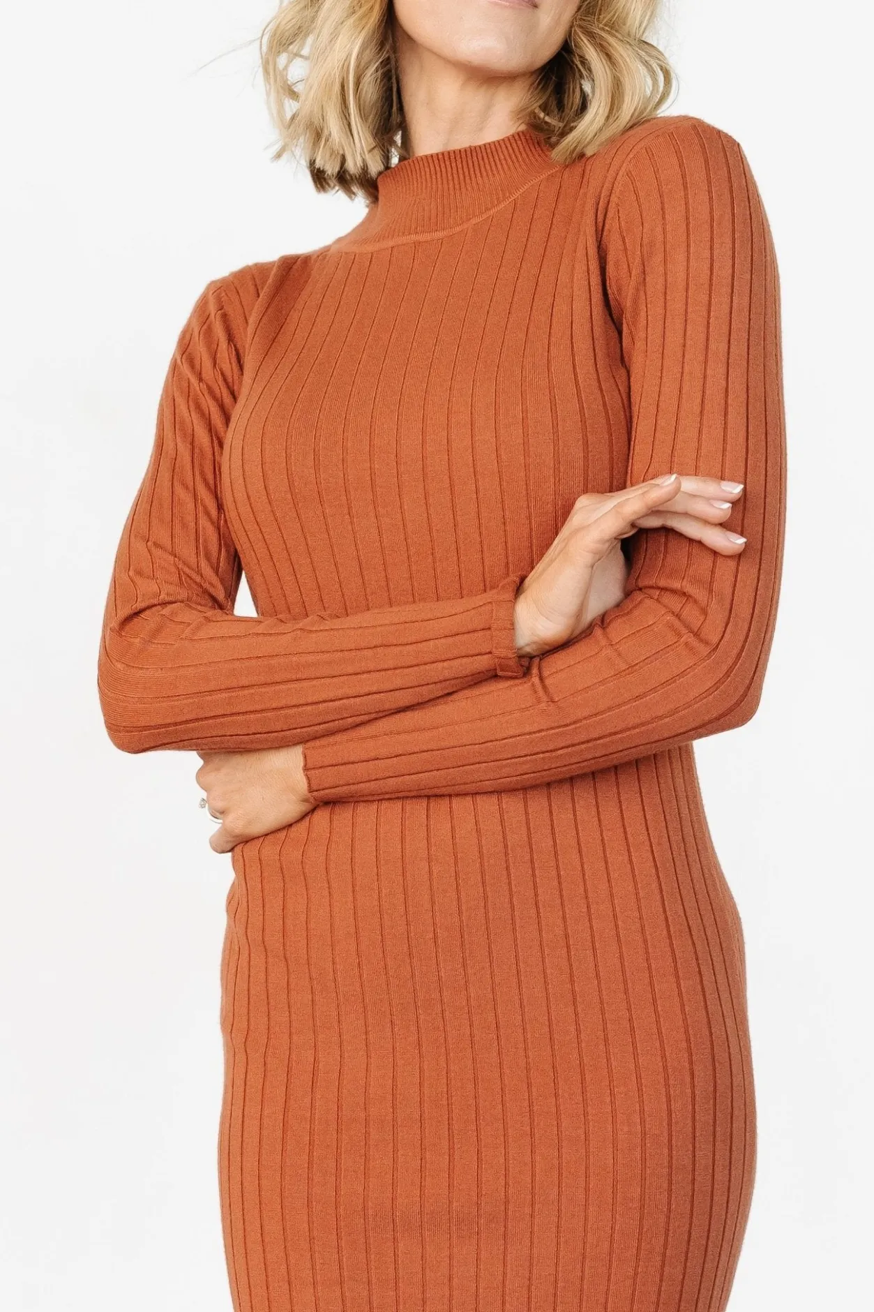 Sale Baltic Born Jill Ribbed Midi Dress | Spice