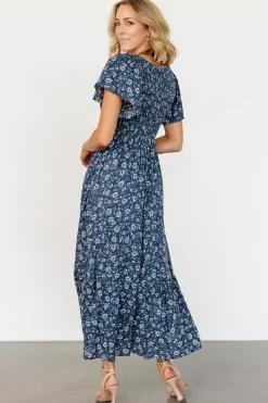 Clearance Baltic Born Joanie Smocked Dress | Blue Floral BlueFloral