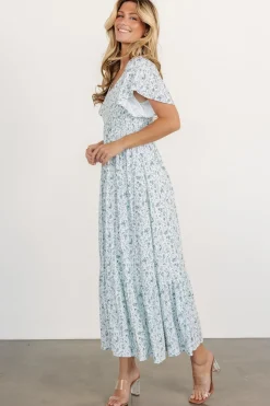 Clearance Baltic Born Joanie Smocked Dress | White + Sage White+Sage