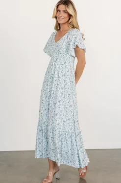 Clearance Baltic Born Joanie Smocked Dress | White + Sage White+Sage