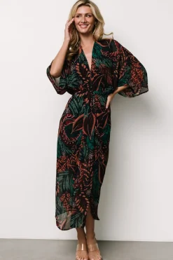 Online Baltic Born Johana Midi Dress | Midnight Multi Print MidnightMultiPrint
