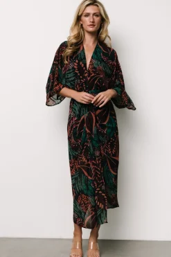 Online Baltic Born Johana Midi Dress | Midnight Multi Print MidnightMultiPrint