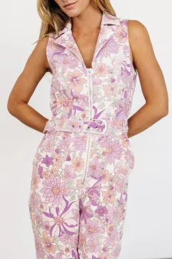 Hot Baltic Born JoJo Sleeveless Jumpsuit | Purple Floral PurpleFloral