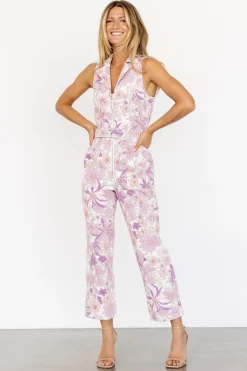 Hot Baltic Born JoJo Sleeveless Jumpsuit | Purple Floral PurpleFloral