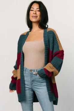 Best Baltic Born Jonah Chunky Knit Cardigan | Deep Topaz Multi DeepTopazMulti