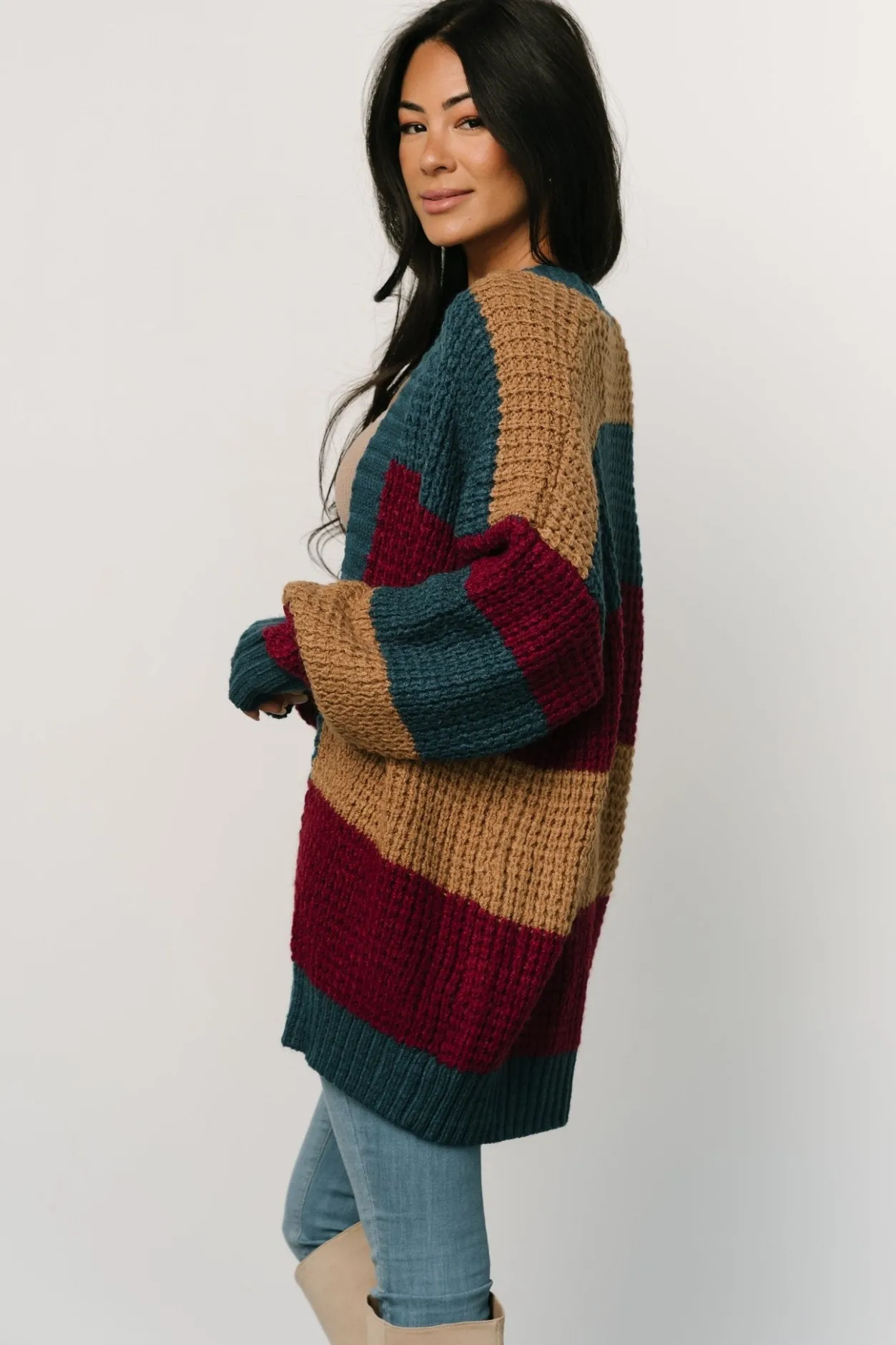 Best Baltic Born Jonah Chunky Knit Cardigan | Deep Topaz Multi DeepTopazMulti