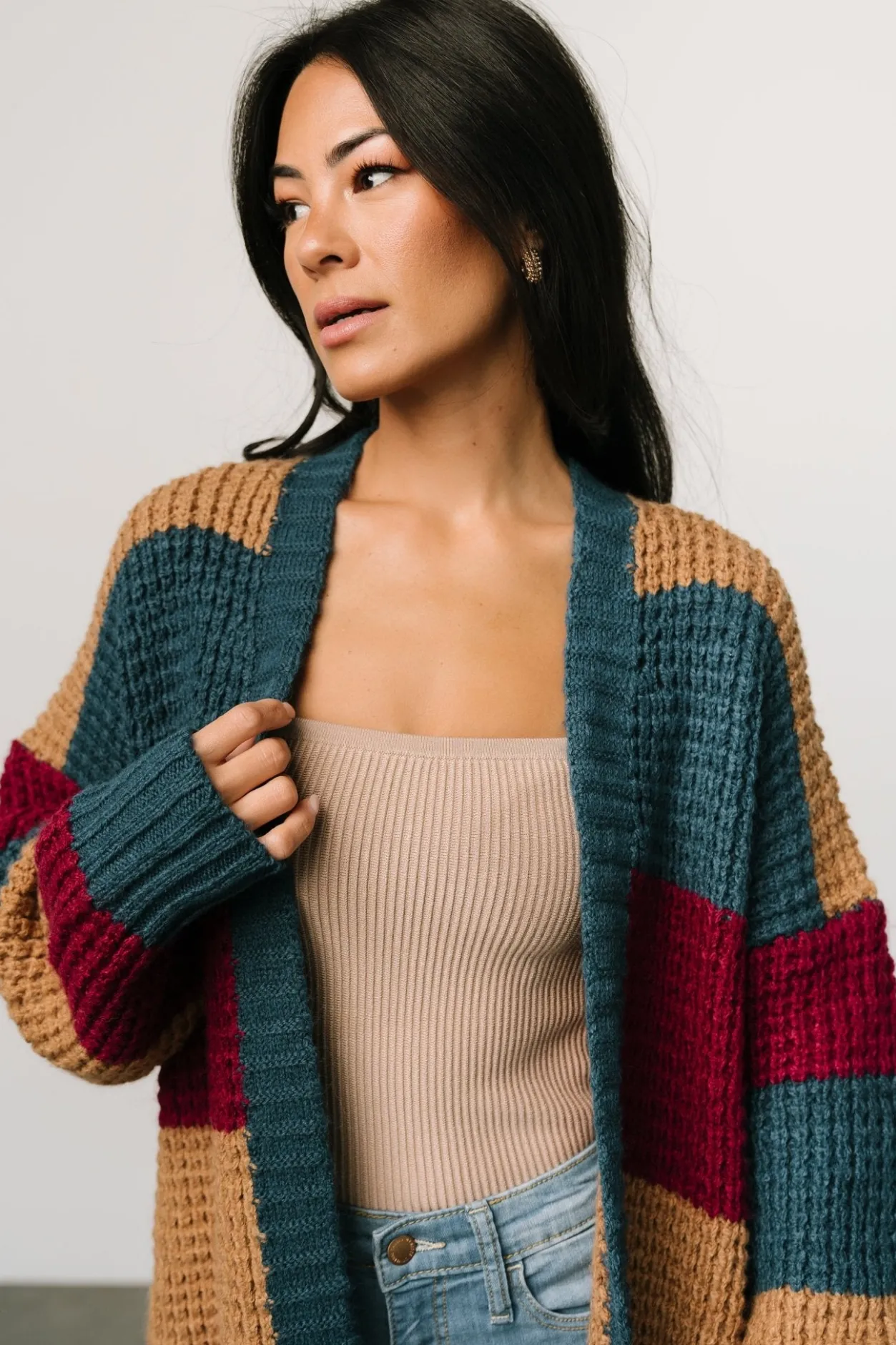 Best Baltic Born Jonah Chunky Knit Cardigan | Deep Topaz Multi DeepTopazMulti