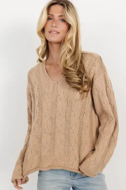 Fashion Baltic Born Jordan Cable Knit Sweater | Taupe