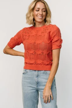 Discount Baltic Born Josella Knit Top | Rust