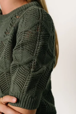 Clearance Baltic Born Josella Knit Top | Winter Green WinterGreen