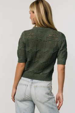 Clearance Baltic Born Josella Knit Top | Winter Green WinterGreen
