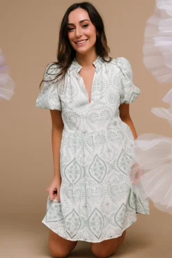 Best Baltic Born Josie Eyelet Babydoll Dress | White + Sage White+Sage