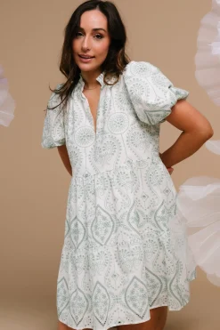 Best Baltic Born Josie Eyelet Babydoll Dress | White + Sage White+Sage