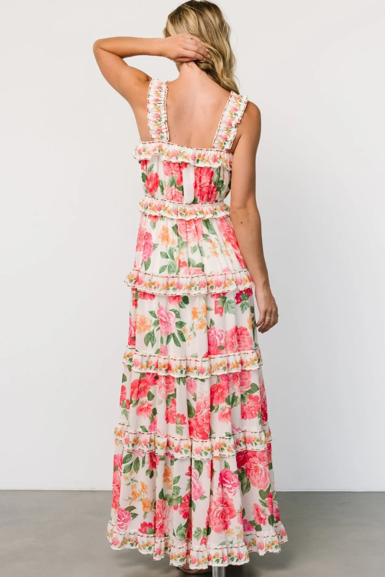Best Baltic Born Julieta Tiered Maxi Dress | Off White Floral OffWhiteFloral