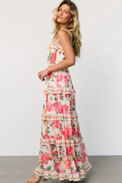 Best Baltic Born Julieta Tiered Maxi Dress | Off White Floral OffWhiteFloral