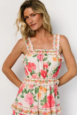Best Baltic Born Julieta Tiered Maxi Dress | Off White Floral OffWhiteFloral