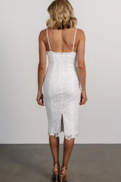 Fashion Baltic Born Juliette Bodycon Midi Dress | Off White OffWhite