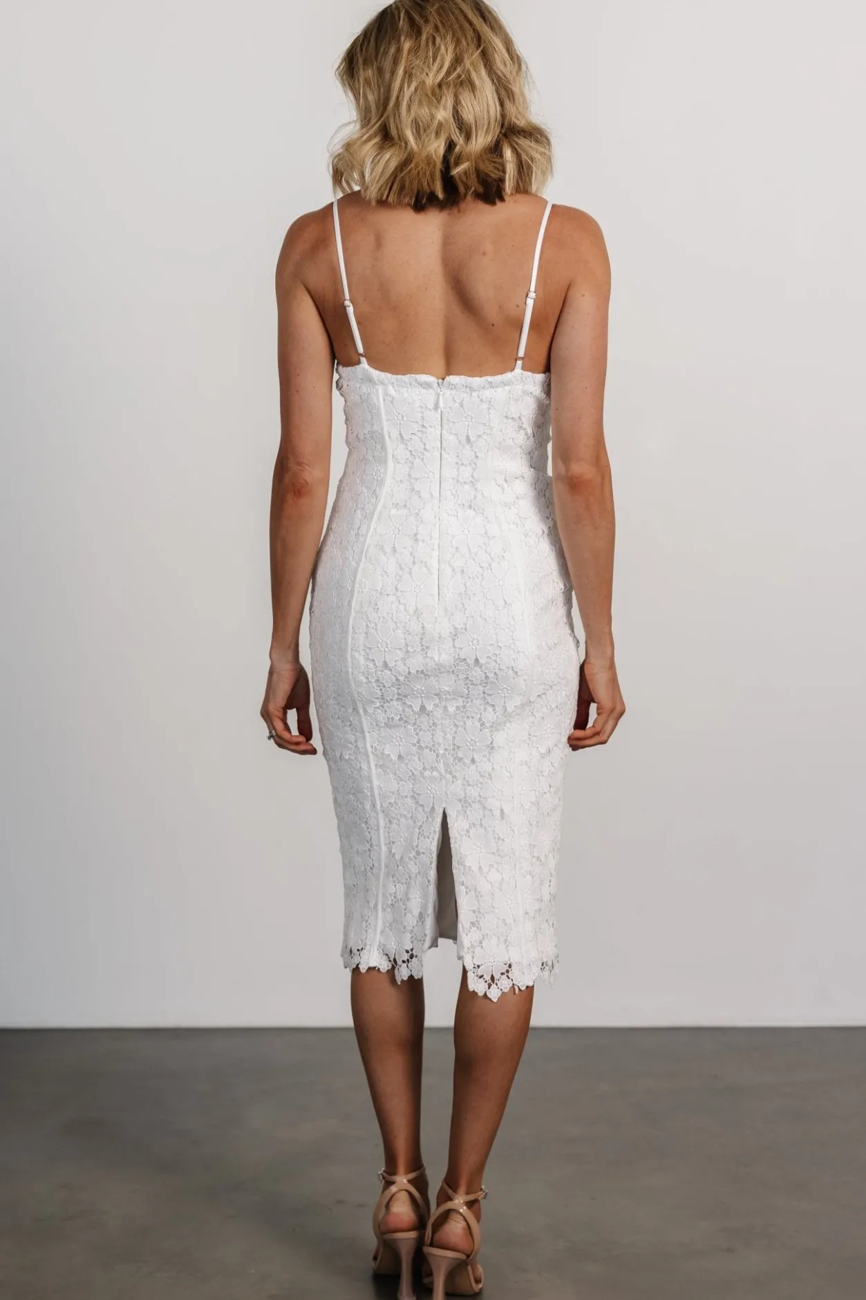 Fashion Baltic Born Juliette Bodycon Midi Dress | Off White OffWhite