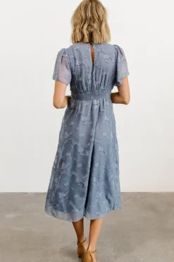 Sale Baltic Born June Smocked Midi Dress | Blue