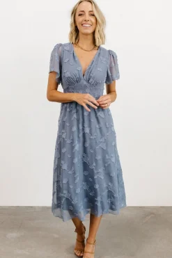 Sale Baltic Born June Smocked Midi Dress | Blue