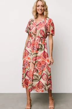 Clearance Baltic Born Junie Midi Dress | Multi Print MultiPrint