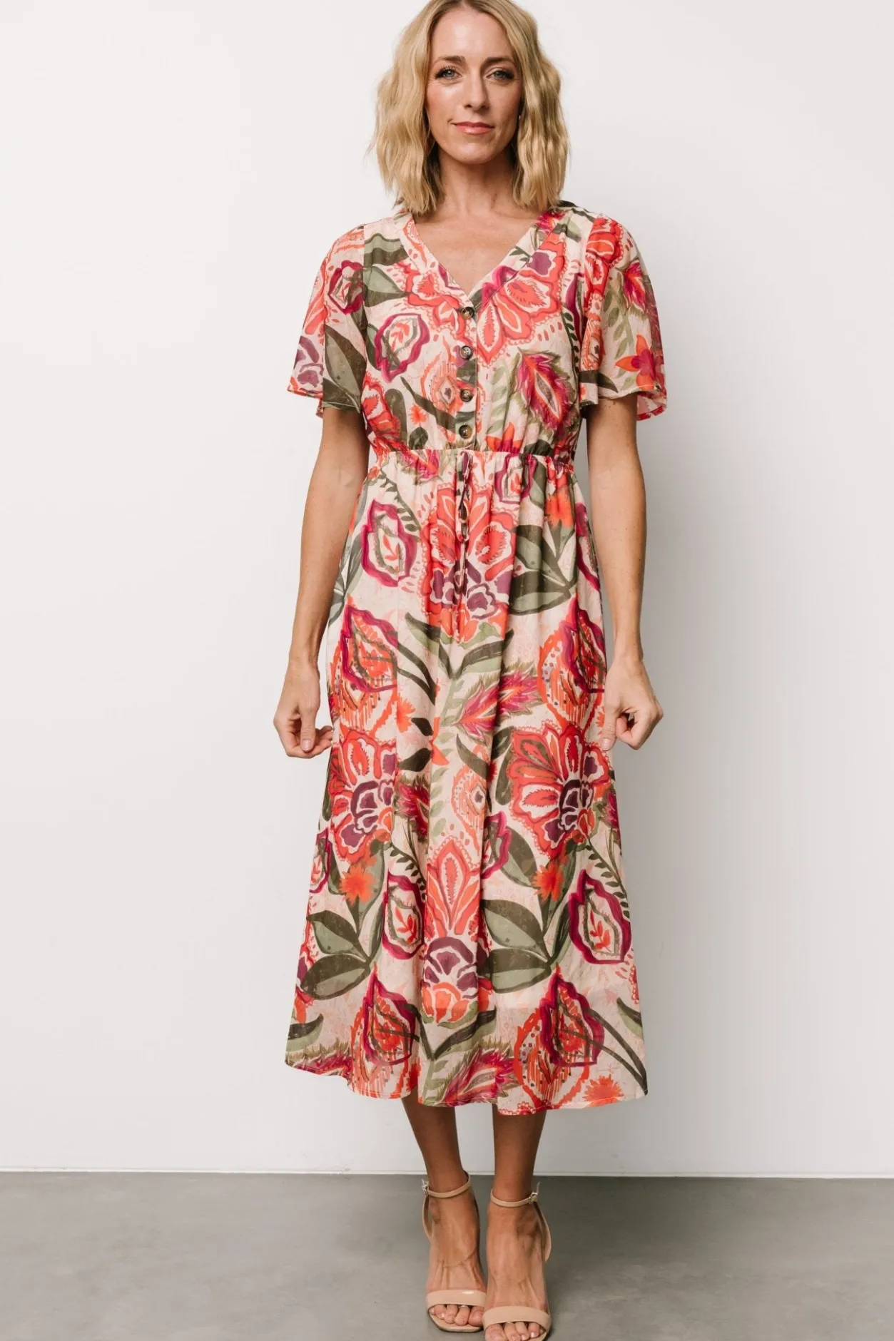Clearance Baltic Born Junie Midi Dress | Multi Print MultiPrint