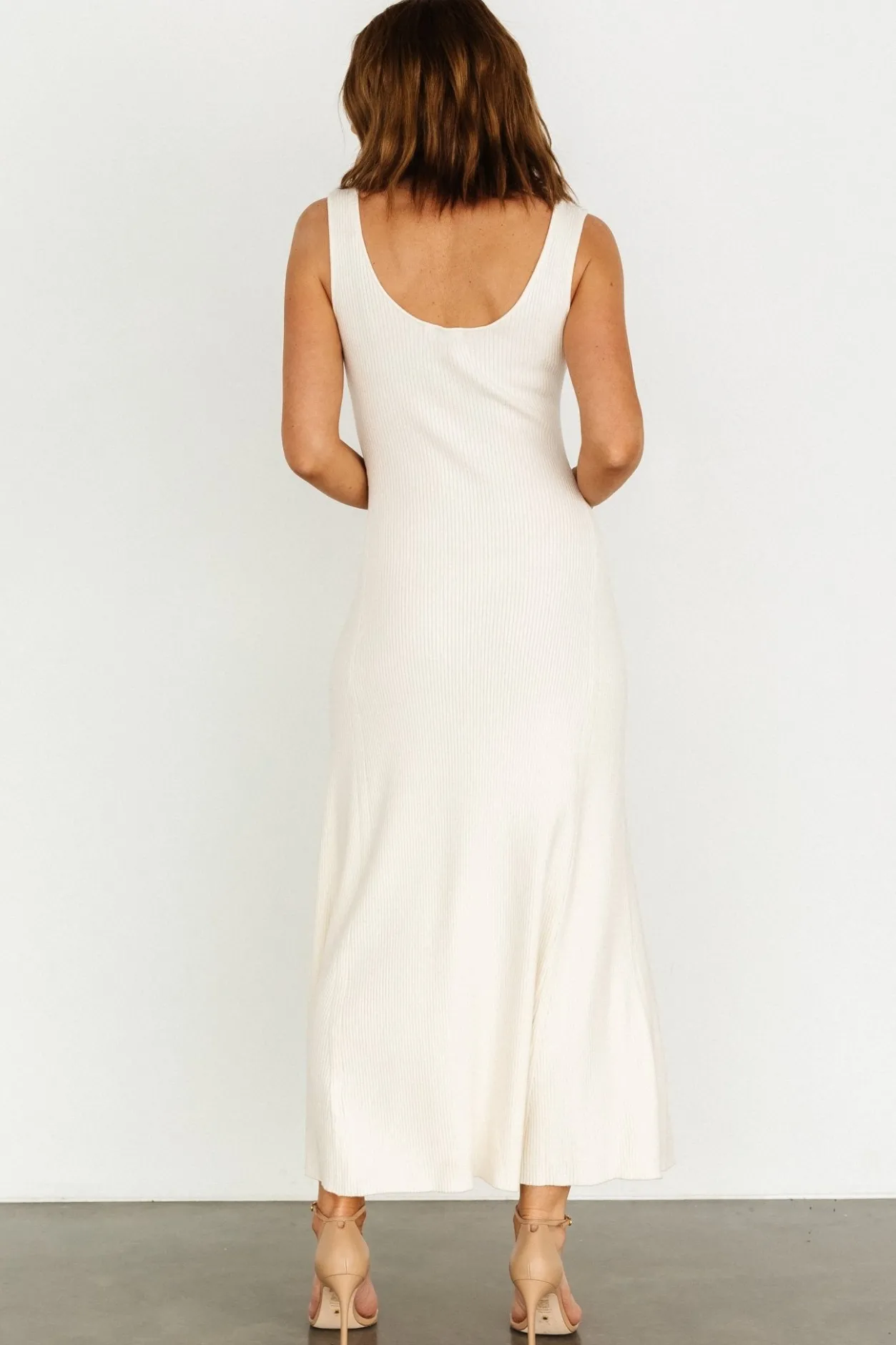 Best Baltic Born Justine Ribbed Tank Maxi Dress | Cream