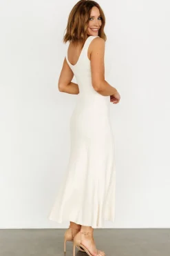 Best Baltic Born Justine Ribbed Tank Maxi Dress | Cream