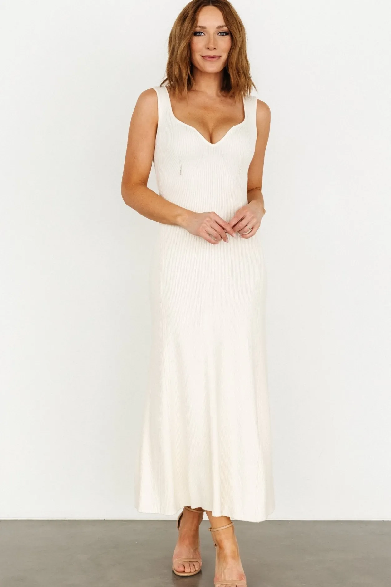 Best Baltic Born Justine Ribbed Tank Maxi Dress | Cream