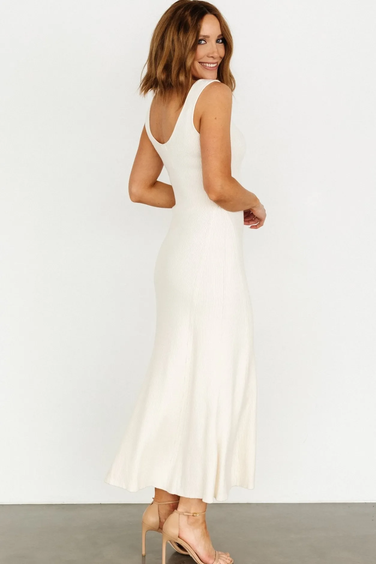 Best Baltic Born Justine Ribbed Tank Maxi Dress | Cream