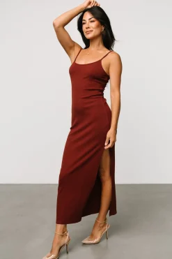 Online Baltic Born Kade Bodycon Tank Dress | Auburn Brown AuburnBrown