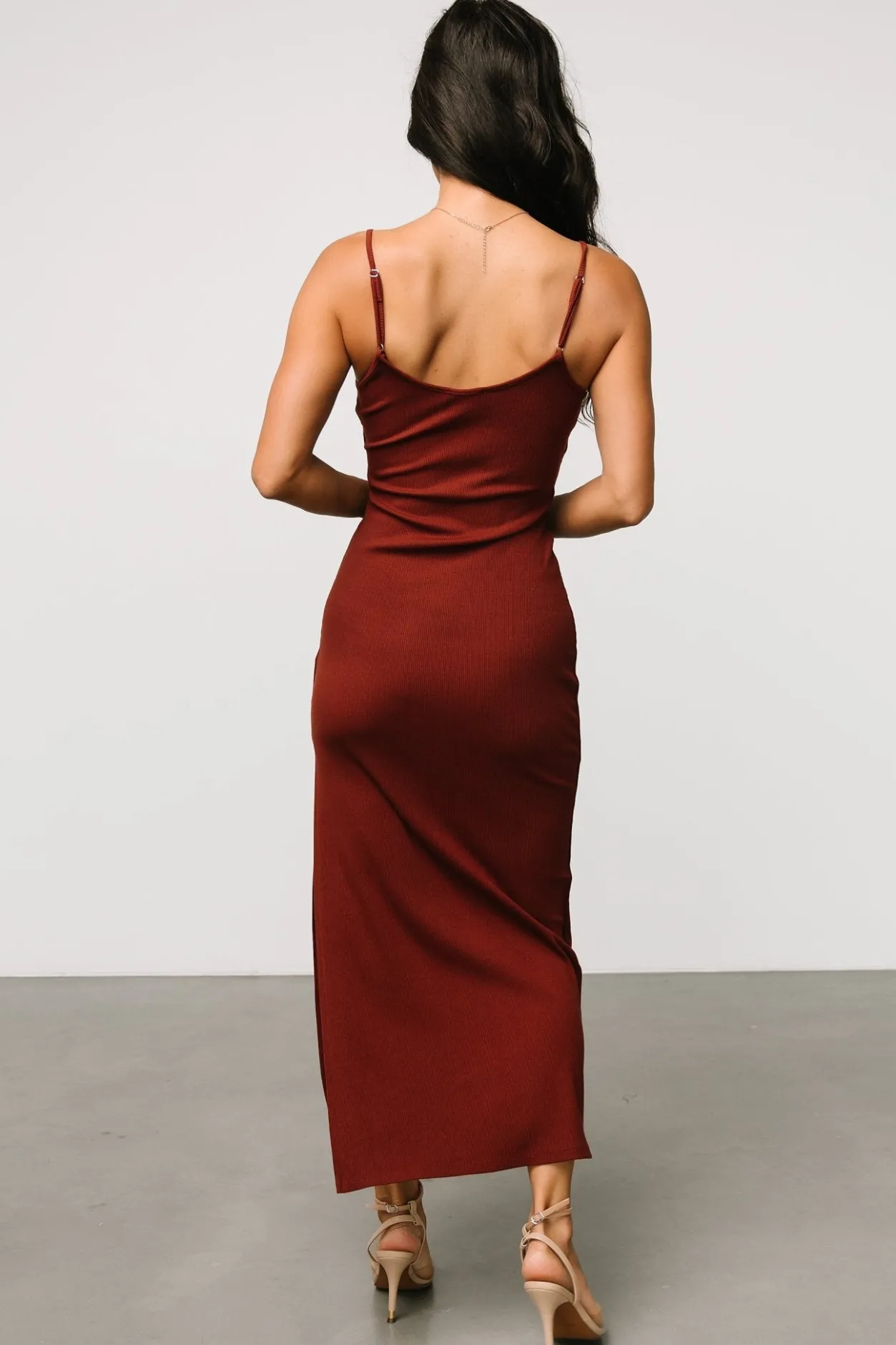 Online Baltic Born Kade Bodycon Tank Dress | Auburn Brown AuburnBrown