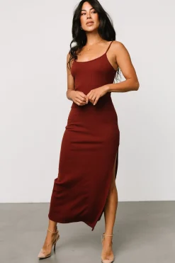 Online Baltic Born Kade Bodycon Tank Dress | Auburn Brown AuburnBrown