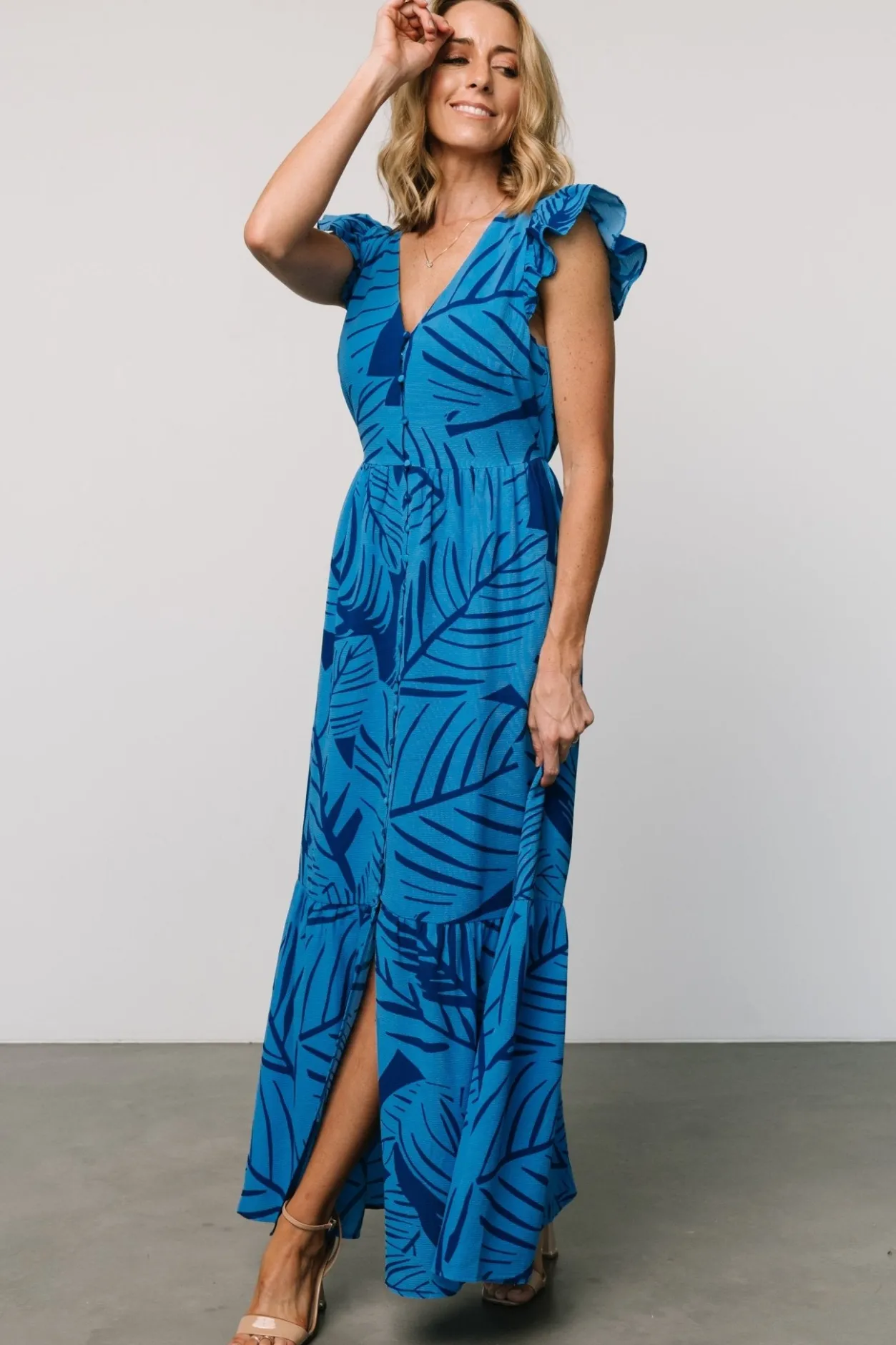 Fashion Baltic Born Kaia Button Maxi Dress | Blue Print BluePrint