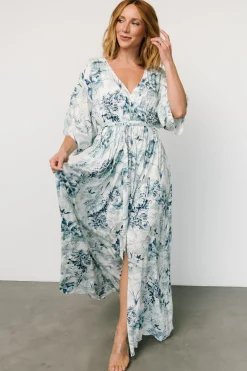 Discount Baltic Born Kalea Maxi Dress | Blue + White Blue+White