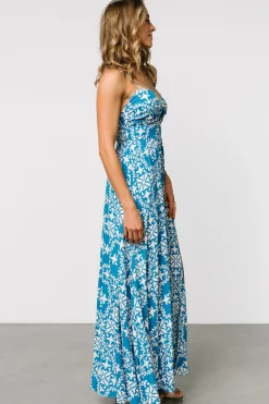 Online Baltic Born Kali Maxi Dress | Blue + White Blue+White