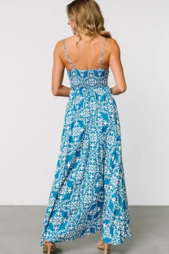 Online Baltic Born Kali Maxi Dress | Blue + White Blue+White