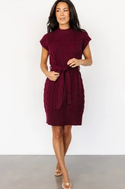 Discount Baltic Born Kambri Cable Knit Sweater Dress | Mulberry