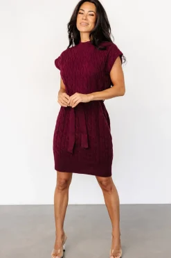 Discount Baltic Born Kambri Cable Knit Sweater Dress | Mulberry