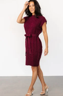 Discount Baltic Born Kambri Cable Knit Sweater Dress | Mulberry