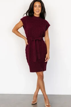 Discount Baltic Born Kambri Cable Knit Sweater Dress | Mulberry