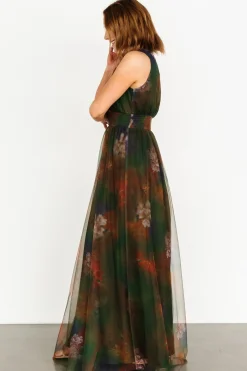 Fashion Baltic Born Kamila Tulle Maxi Dress | Olive Multi Floral OliveMultiFloral