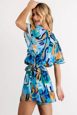 Clearance Baltic Born Karissa Romper | Blue Multi Print BlueMultiPrint