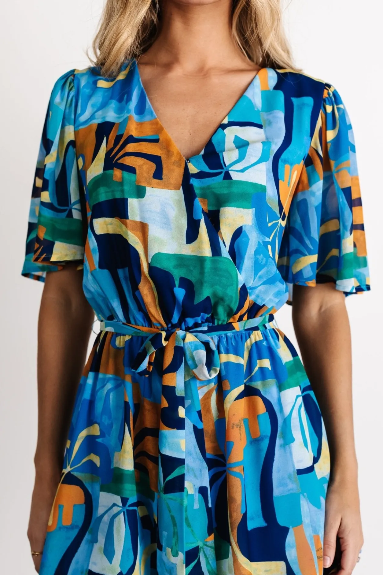 Clearance Baltic Born Karissa Romper | Blue Multi Print BlueMultiPrint