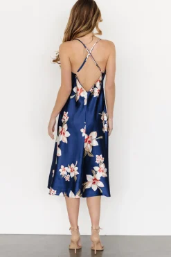 Sale Baltic Born Katarina Slip Midi Dress | Vintage Blue Floral VintageBlueFloral