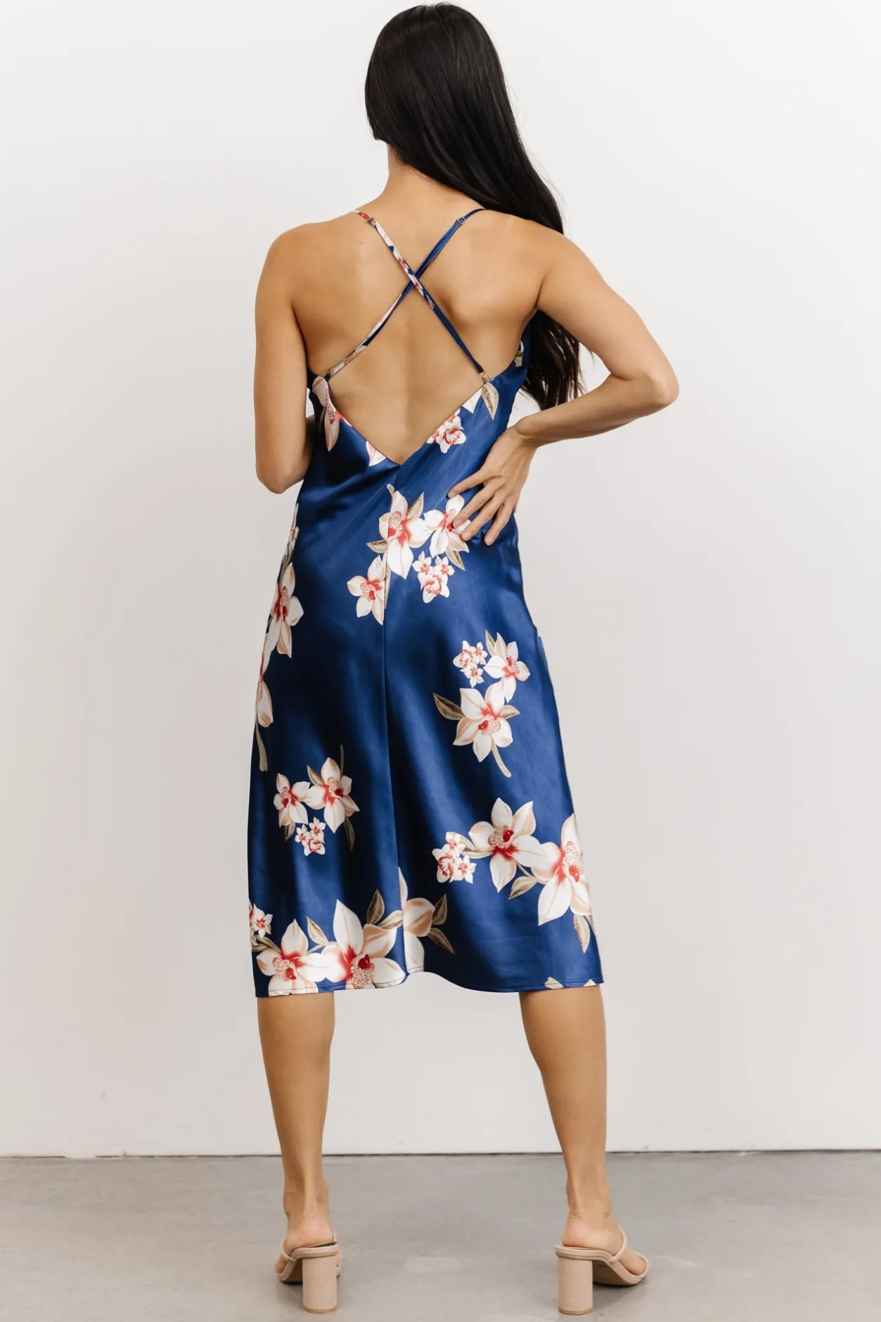 Sale Baltic Born Katarina Slip Midi Dress | Vintage Blue Floral VintageBlueFloral