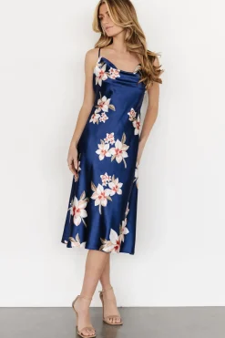 Sale Baltic Born Katarina Slip Midi Dress | Vintage Blue Floral VintageBlueFloral