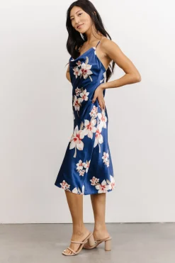 Sale Baltic Born Katarina Slip Midi Dress | Vintage Blue Floral VintageBlueFloral