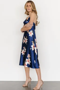 Sale Baltic Born Katarina Slip Midi Dress | Vintage Blue Floral VintageBlueFloral